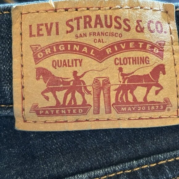 Levis 414 Red ® Tab Classic Straight Womens 20 Med Wash Stretch Denim Je… - Picture 4 of 16